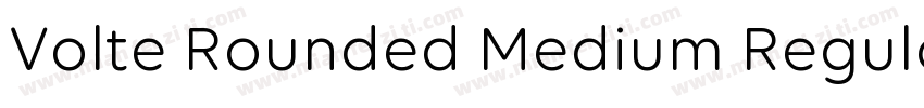 Volte Rounded Medium Regular字体转换